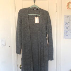 Grey Knitted Cardigan 🧦